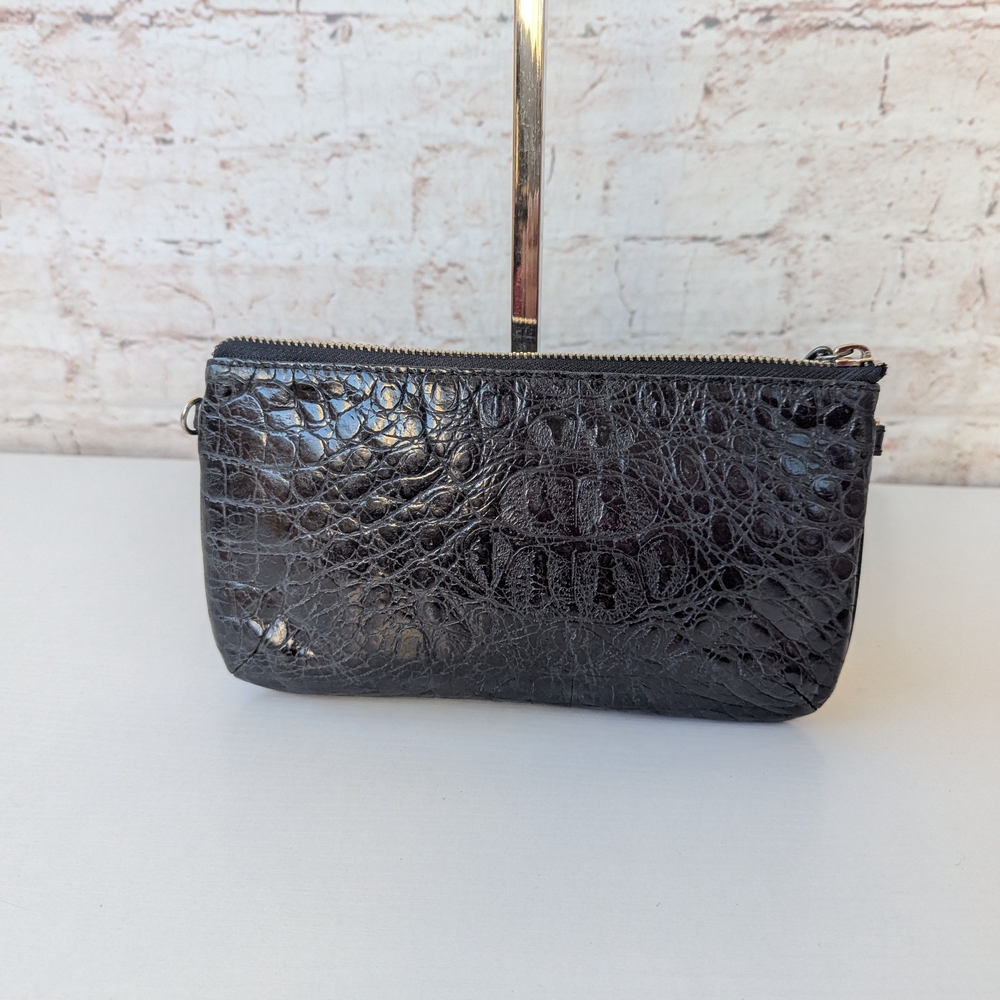 Brighton Black Croc-Embossed Clutch - Picture 3 of 8